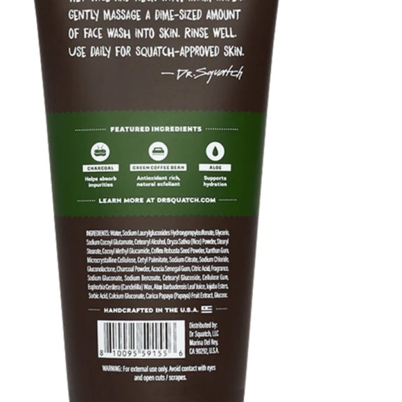 Dr. Squatch Pine Tar Men's Natural Face Wash - Brown - Picture 4 of 4
